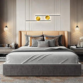 Gold Circular Line Led Bedroom Wall Lights - Clowas